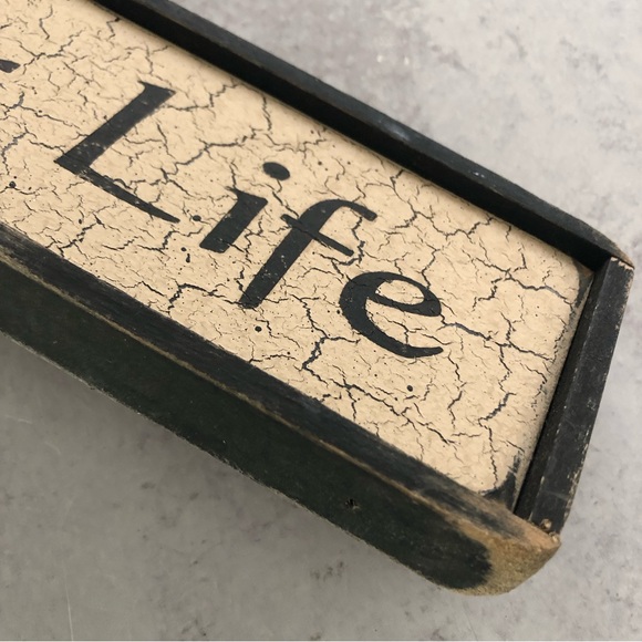 🌼 Simplify Your Life Distressed Rustic Wooden Wall Decor Sign - Picture 2 of 6